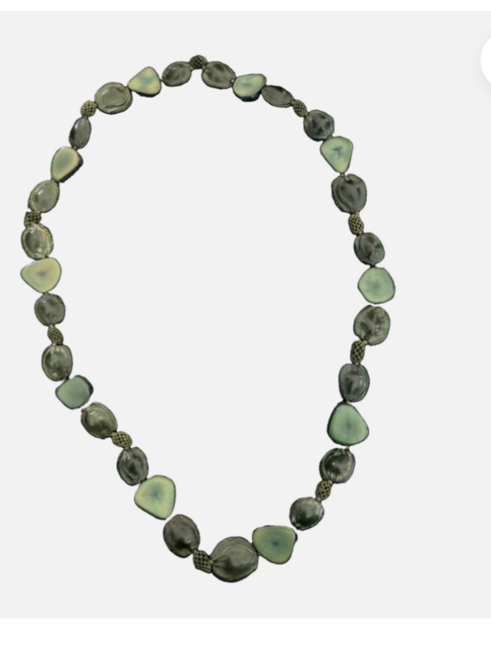 Vintage Boho Tagua Nut Statement Necklace